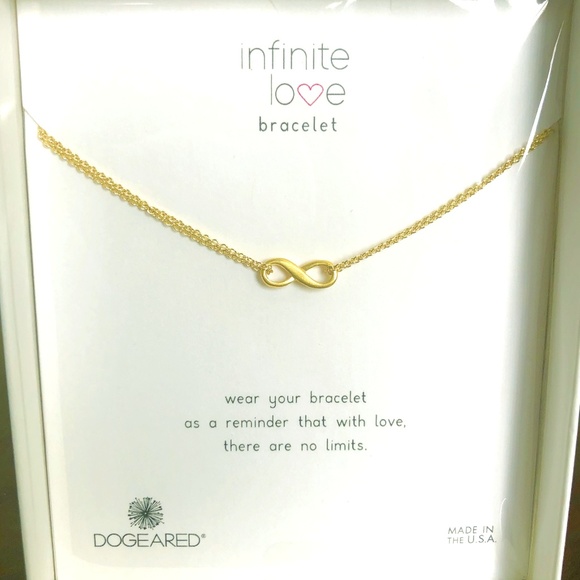 Dogeared 'Infinite Love' Boxed Bracelet-gold - Picture 3 of 6